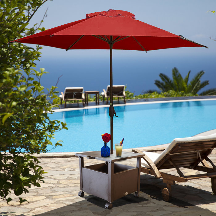 Arlmont & Co. Fletcher Steel Free Standing Umbrella Base with Wheels